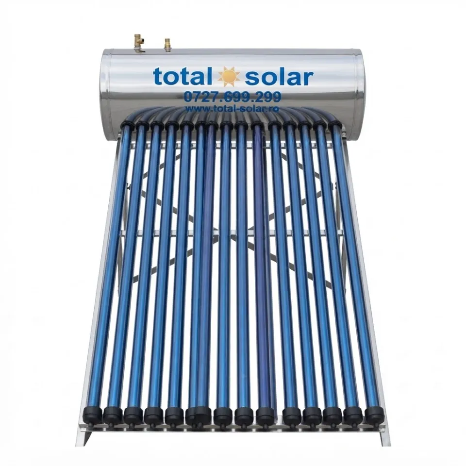 Panou solar presurizat cu heat pipe, boiler 120 L, 12 tuburi
