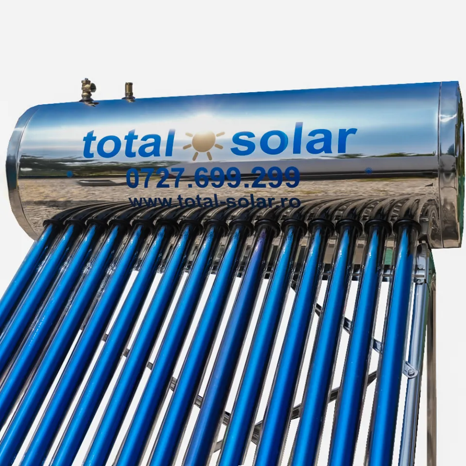 Panou solar presurizat cu heat pipe, boiler 150 L, 15 tuburi