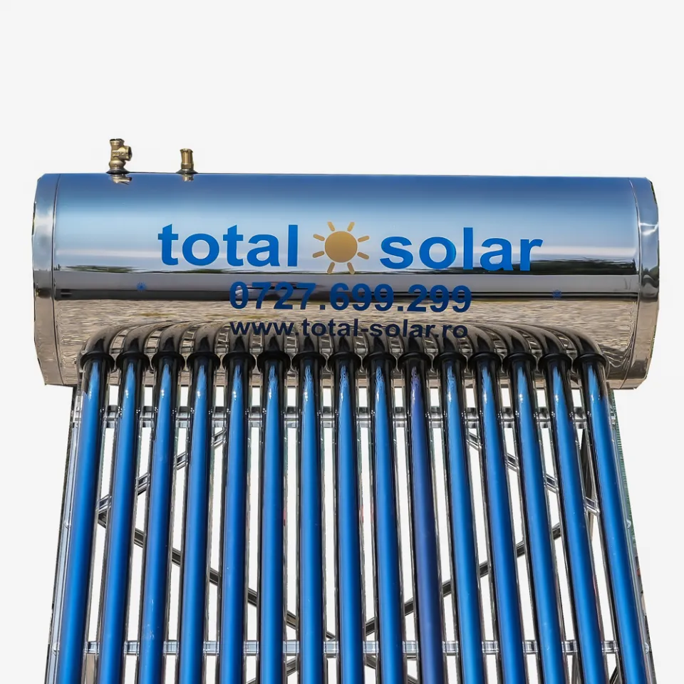 Panou solar presurizat cu heat pipe, boiler 150 L, 15 tuburi