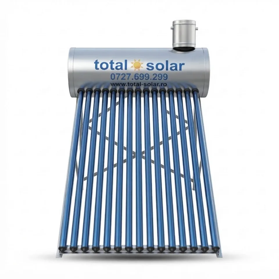 Panou solar presurizat cu serpentină, boiler 120 L, 12 tuburi, controler TK7