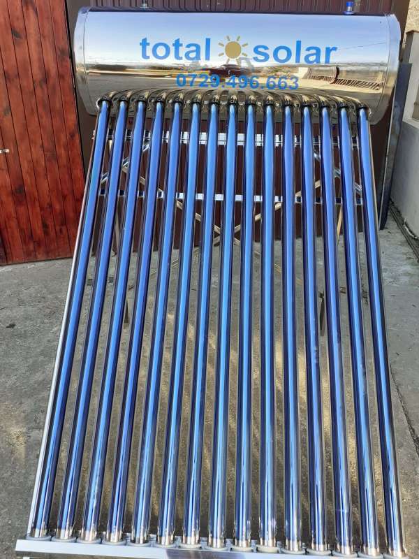 Panou solar nepresurizat, bazin 200 litri,20 tuburi,controler TK7,inox - imagine 7