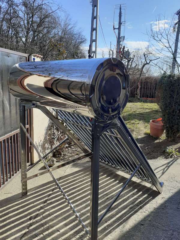 Panou solar apa calda presurizat TOTAL SOLAR, inox 20 tuburi vidate cu heat pipe, boiler de 200 litri, supapă antivid, supapă termică/presiune, supapă de sens,anod de magneziu - imagine 14
