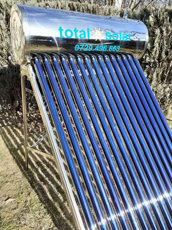 Panou solar nepresurizat, boiler 150 litri,15 tuburi, flotor 5 litri,inox - imagine 6